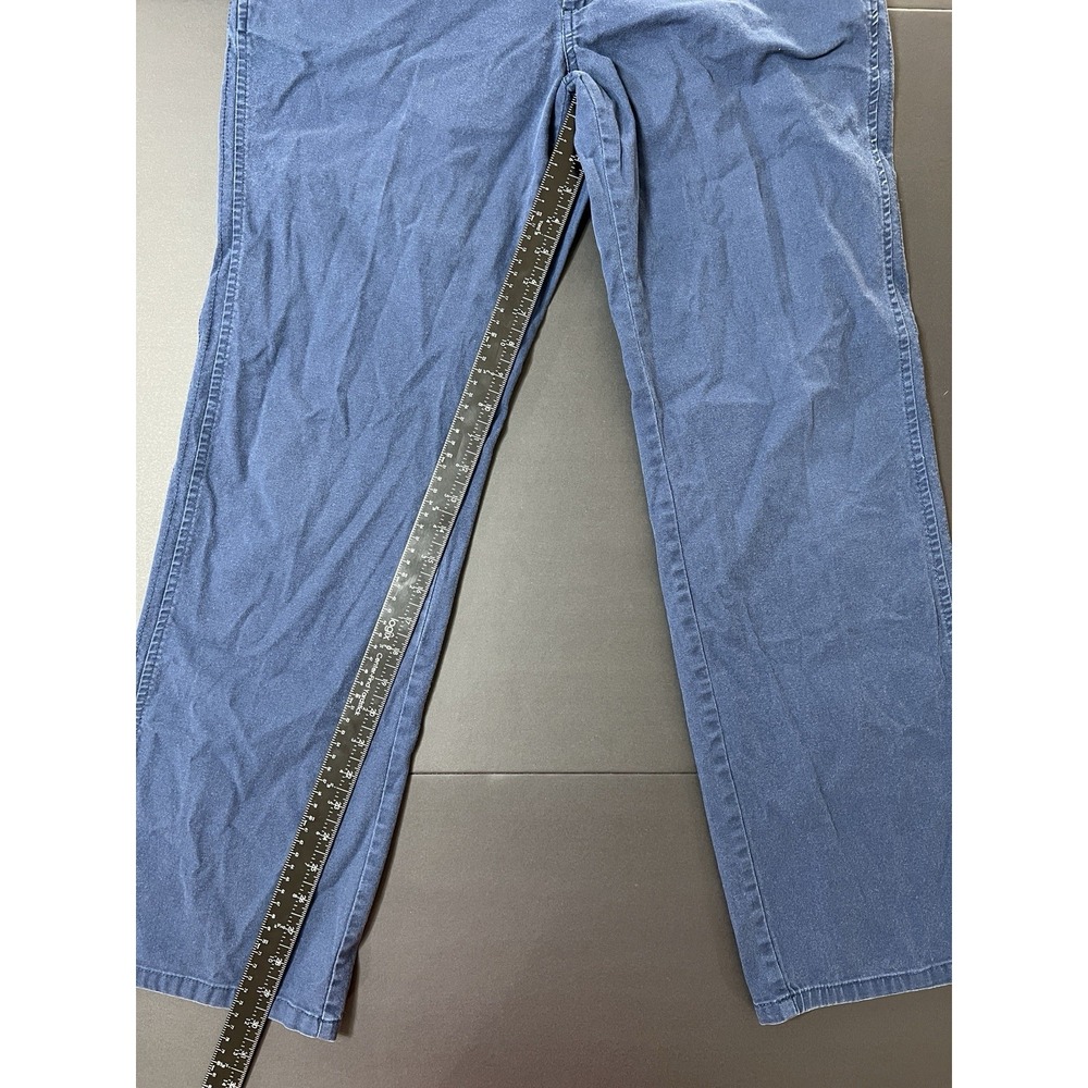 Izod Stretch Wide Leg Pants Women's Size 12 Preppy Minimalist Blue - Picture 5 of 8